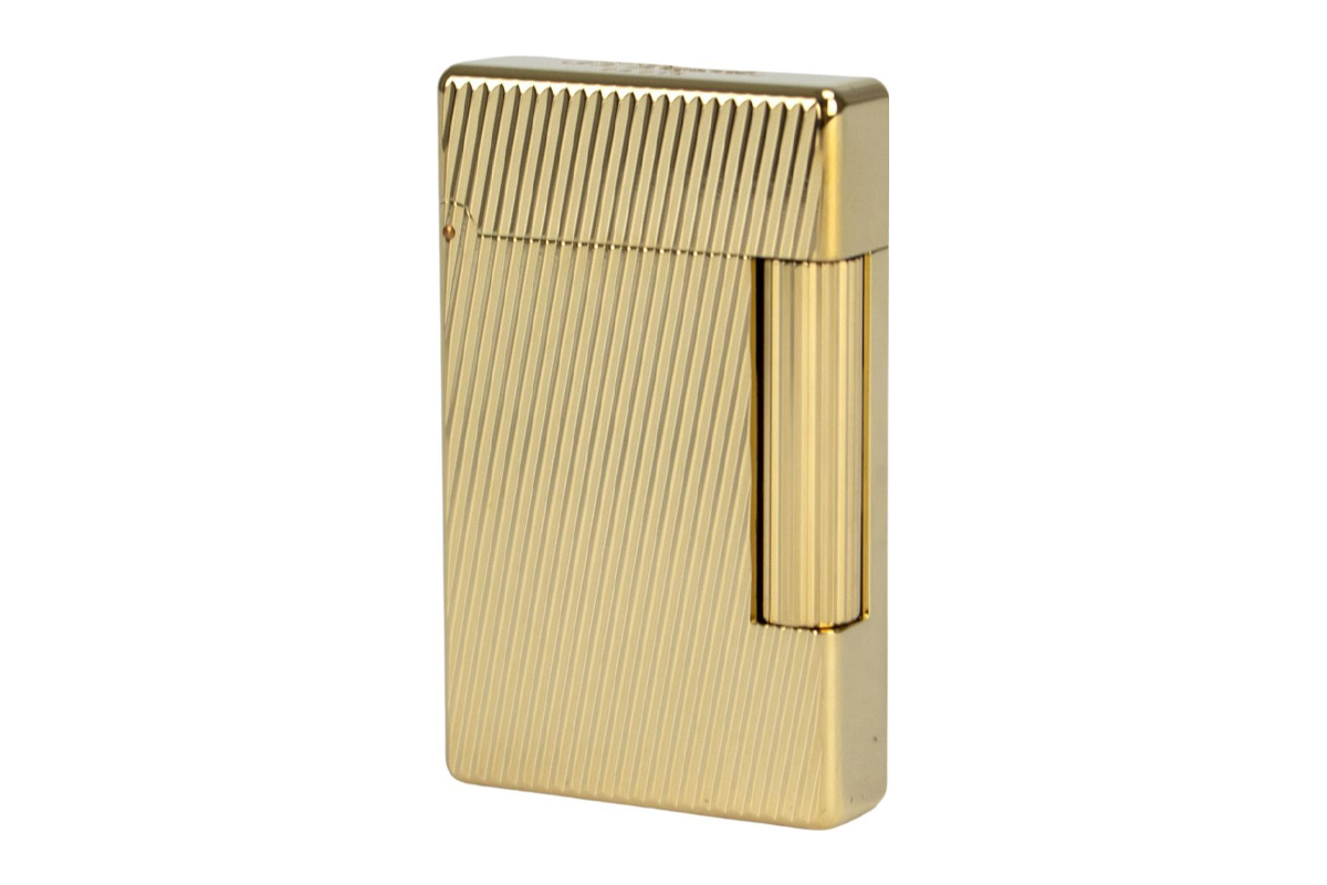 S.T. Dupont Initial Diagonal Gold Lighter